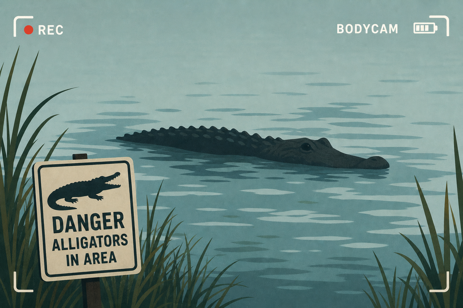 Bodycam shows water where woman was killed by gator in Florida