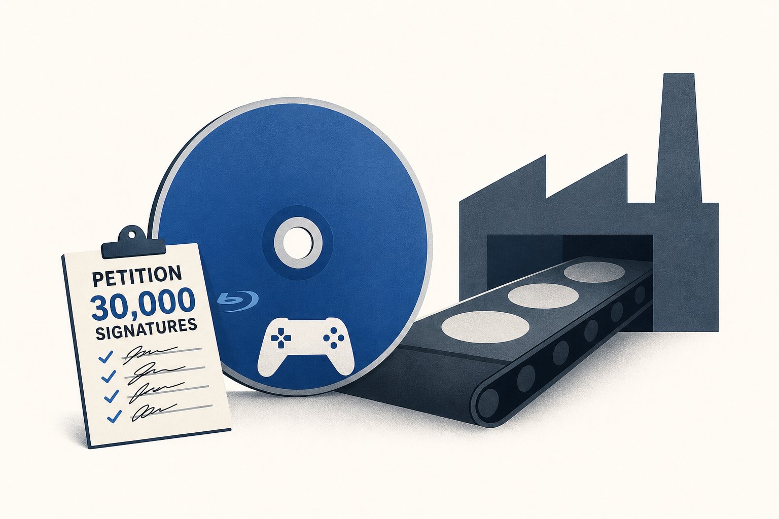 Sony Fans Rally 30,000 Signatures to Save PlayStation Discs, but Factory Retooling Already Signals a Lost Fight