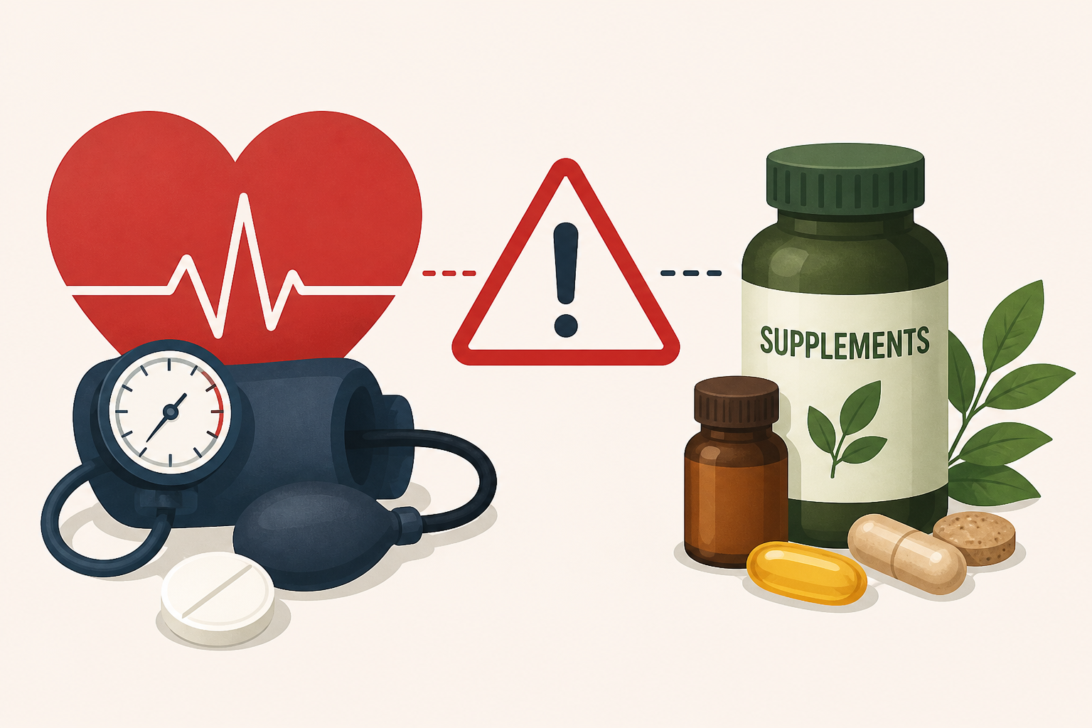 Cardiologists Warn Against Combining Common Supplements with Blood Pressure Meds