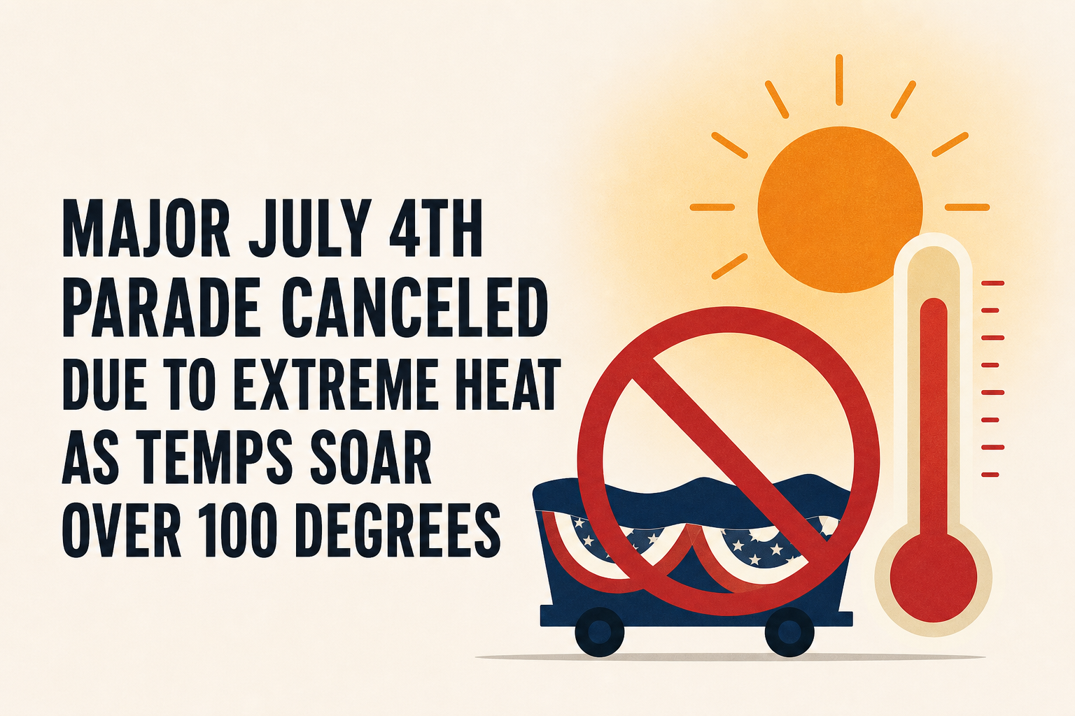 Major July 4th parade canceled due to extreme heat as temps soar over 100 degrees