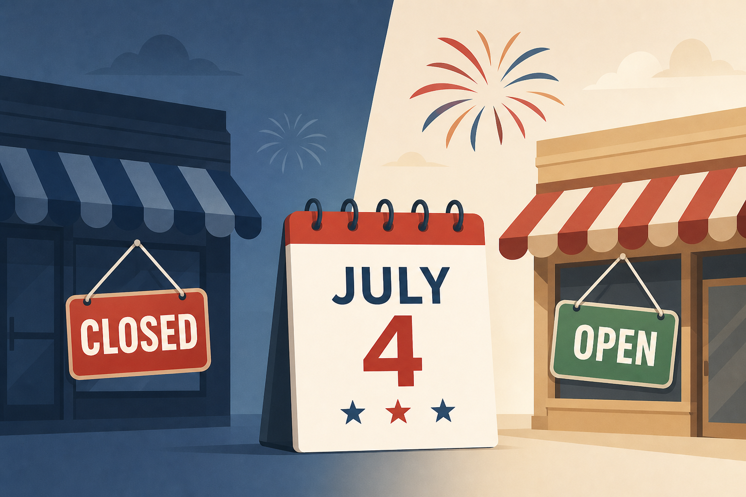 Here's which stores, restaurants are open, closed on July 4