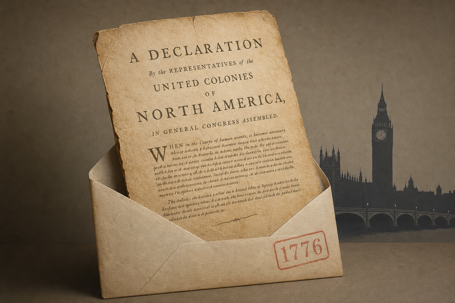 Rare Declaration of Independence seized in 1776 uncovered in London