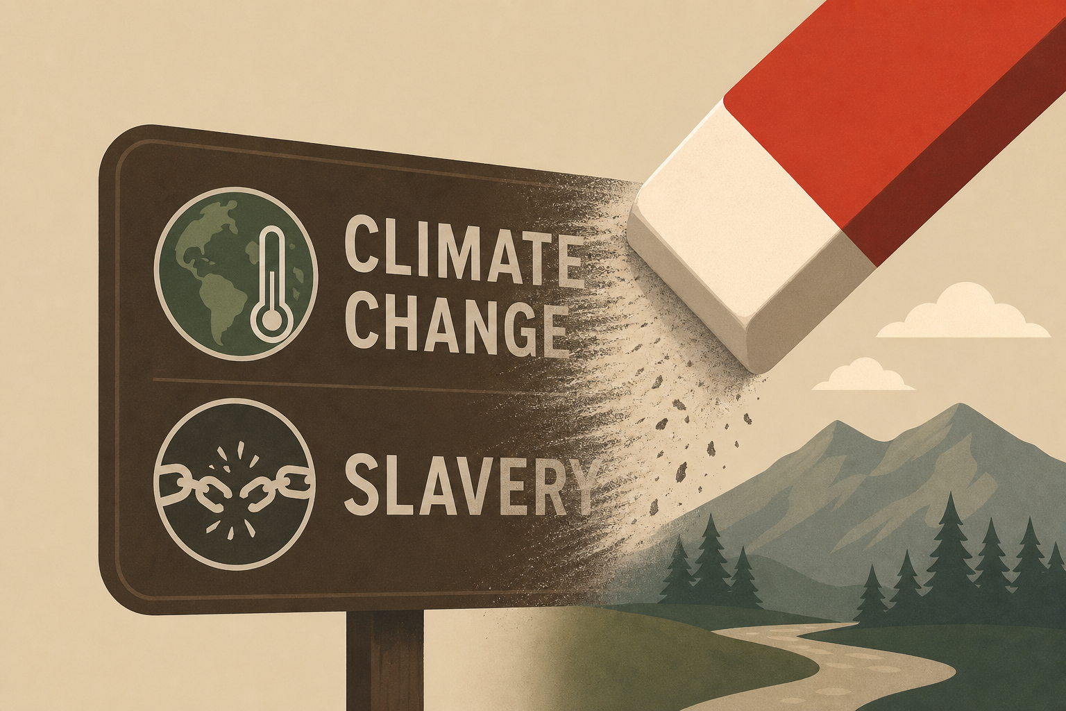 Trump victorious in legal battle to erase climate change and slavery signs from national parks
