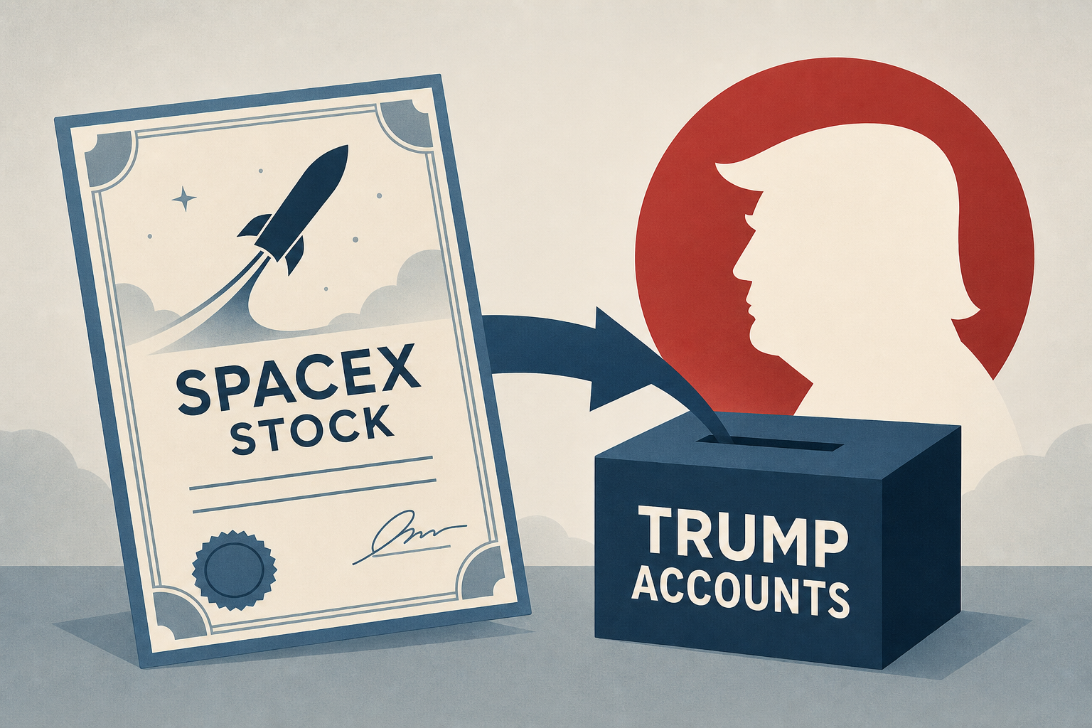 Trump Says He Expects Musk to Support Trump Accounts With SpaceX Stock
