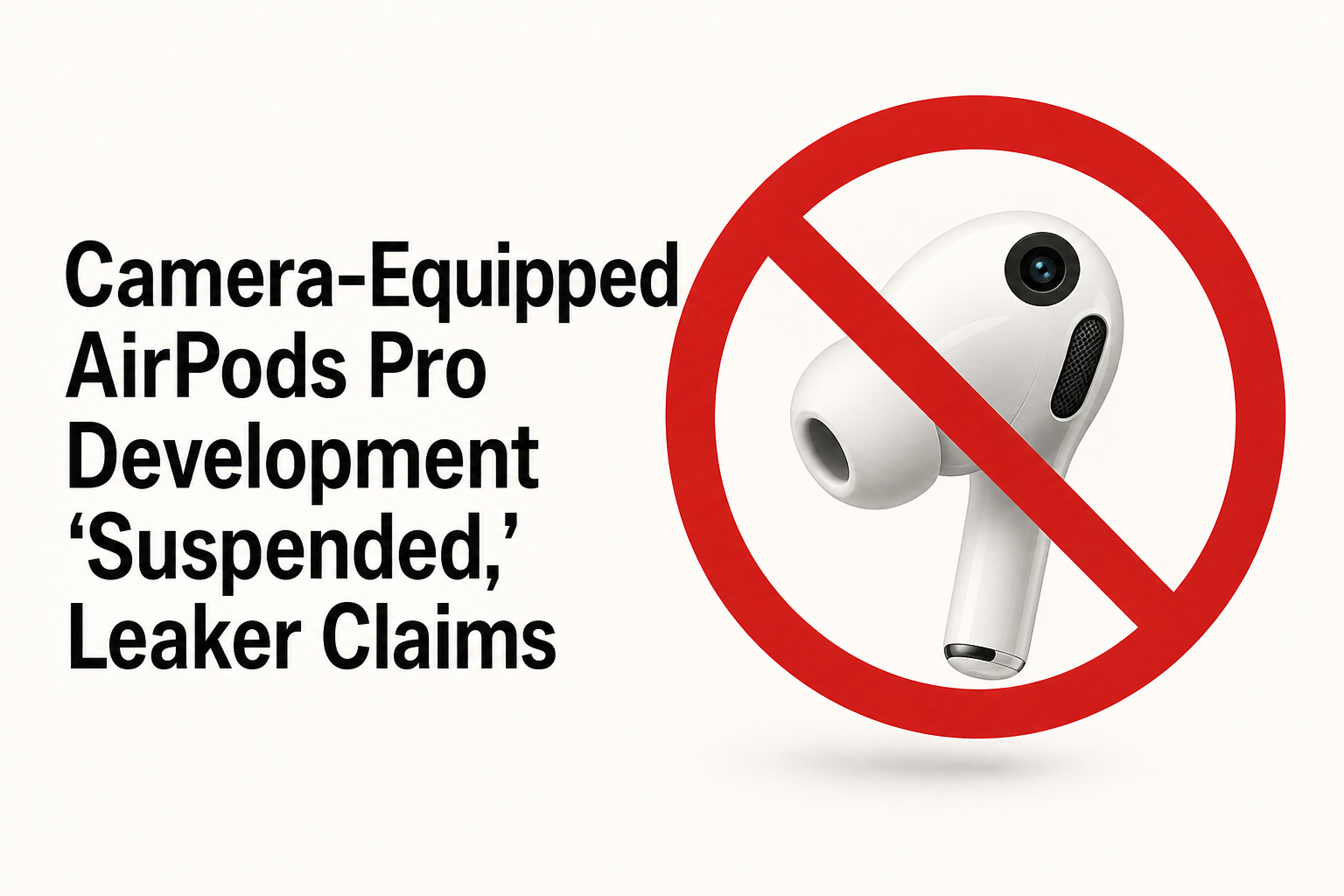 Camera-Equipped AirPods Pro Development 'Suspended,' Leaker Claims