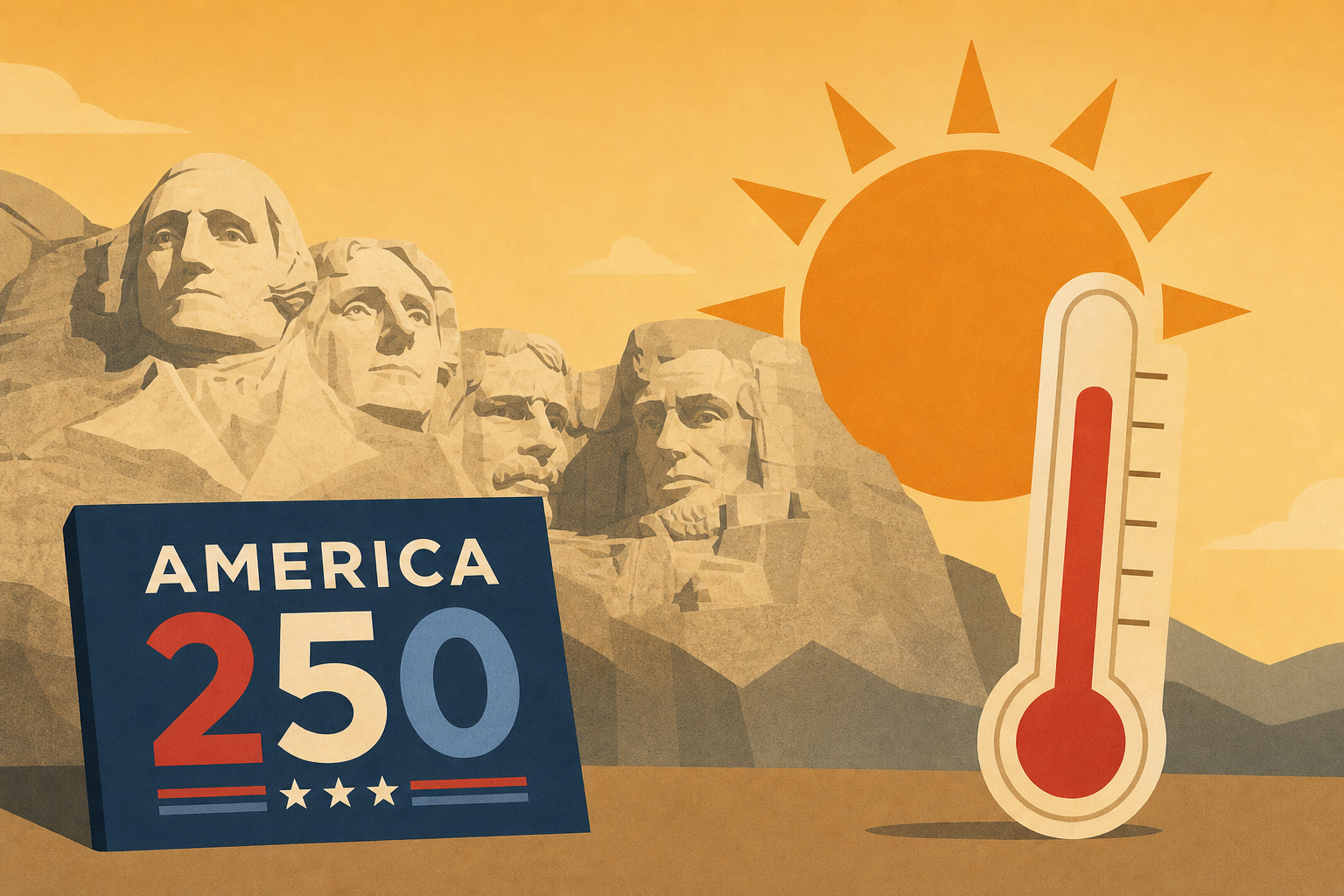 Trump heads to Mount Rushmore as America 250 celebrations ramp up amid extreme heat