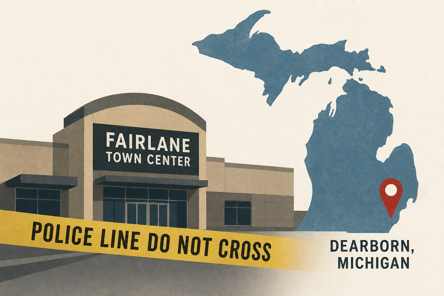 3 shot, 2 dead at Fairlane Town Center in Dearborn, Michigan, police say