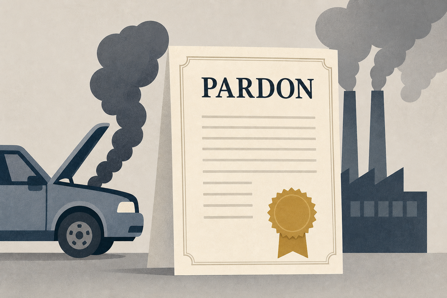 Trump announces pardons for pollution violators prosecuted for "fixing their car"