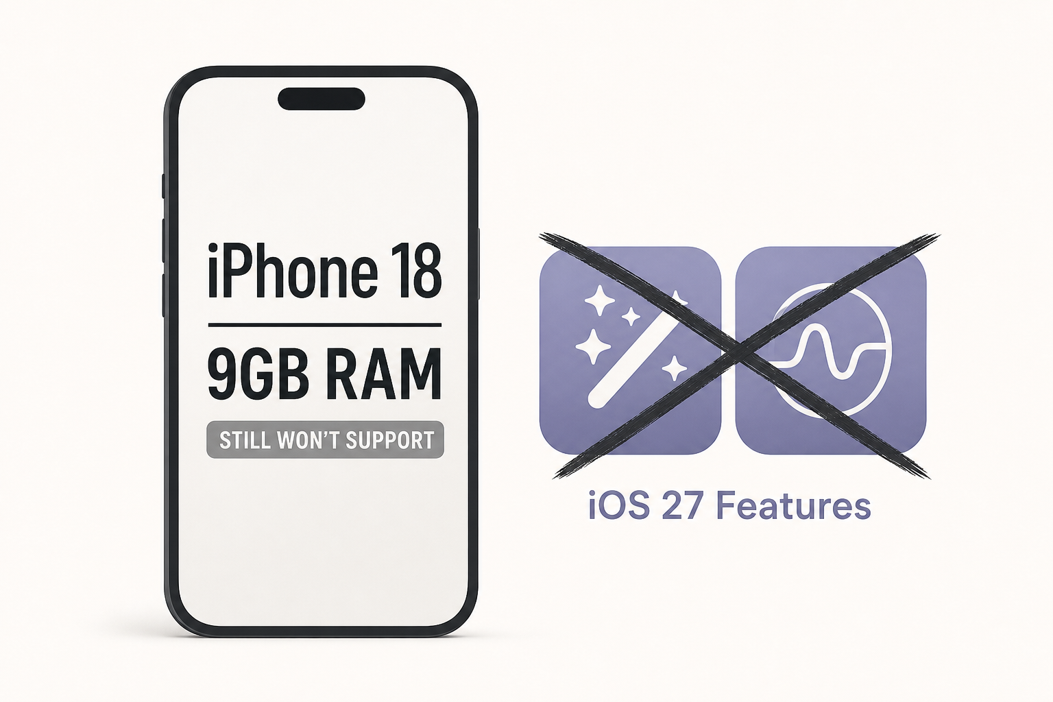 iPhone 18 With 9GB RAM Still Won't Support Two New iOS 27 Features