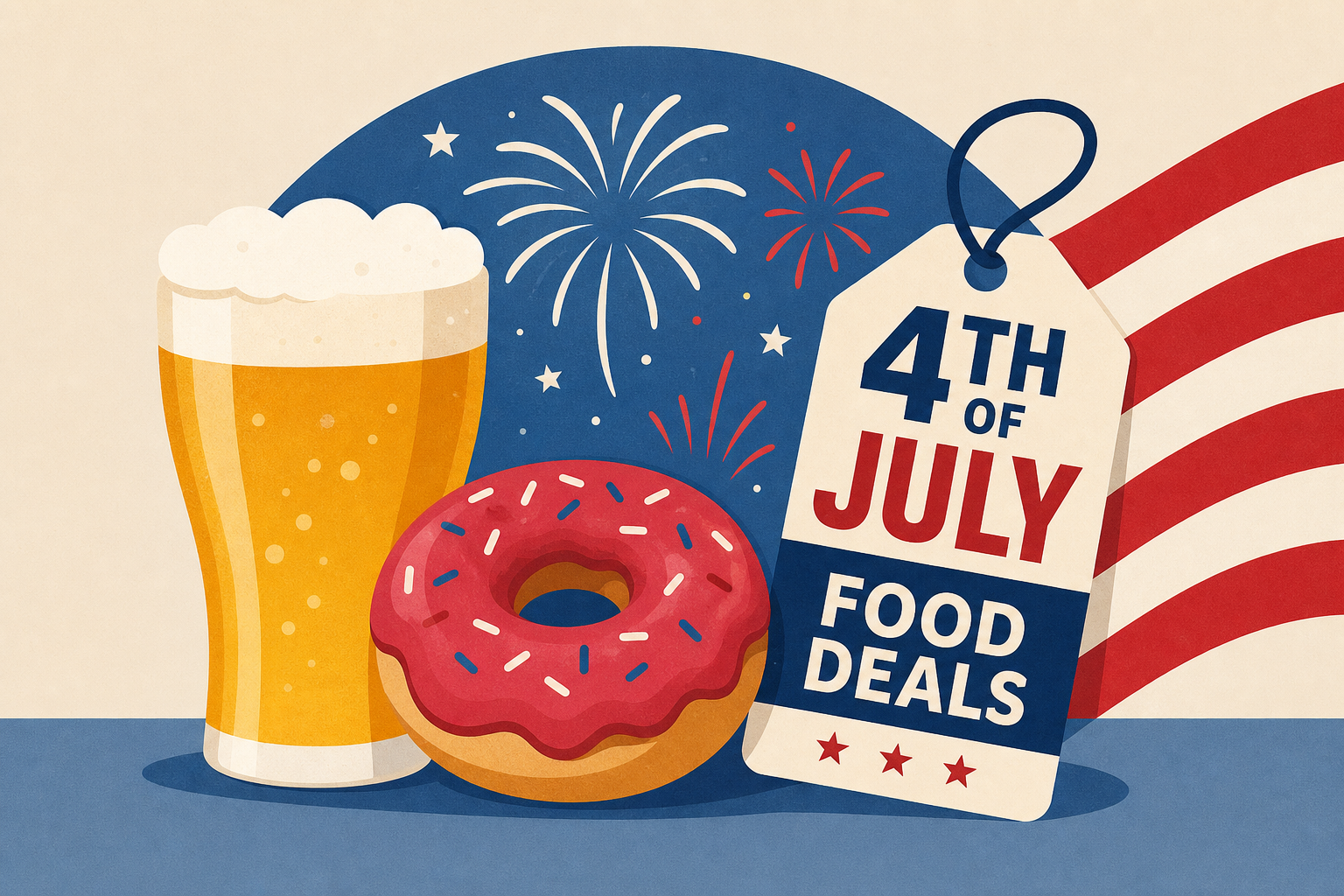 Best 4th of July Food Deals 2026 for Free Beer, Doughnuts and More