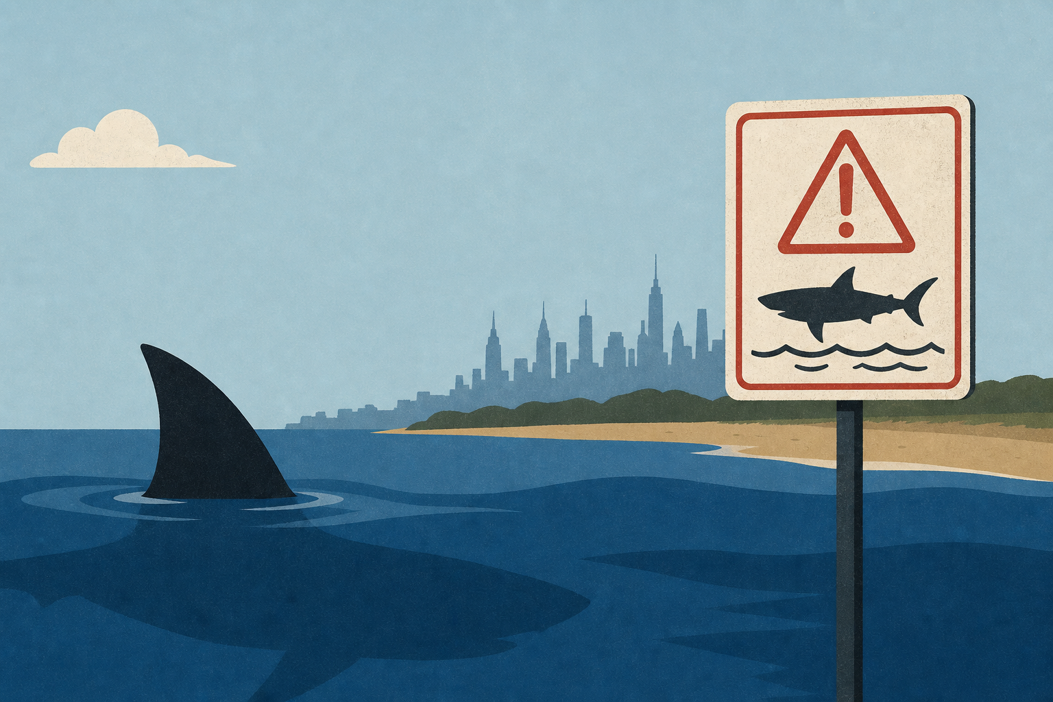 Man Injured in Potential Shark Attack off Long Island Following String of Shark Sightings in N.Y.C. Area