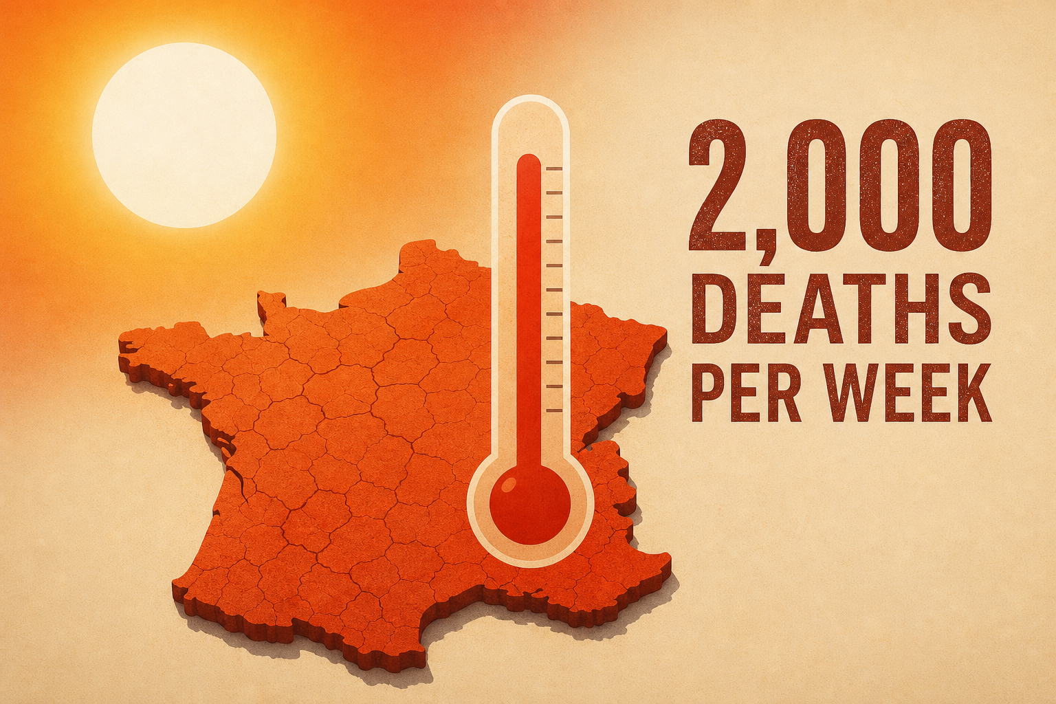 Brutal heatwave in France is killing 2,000 people per week
