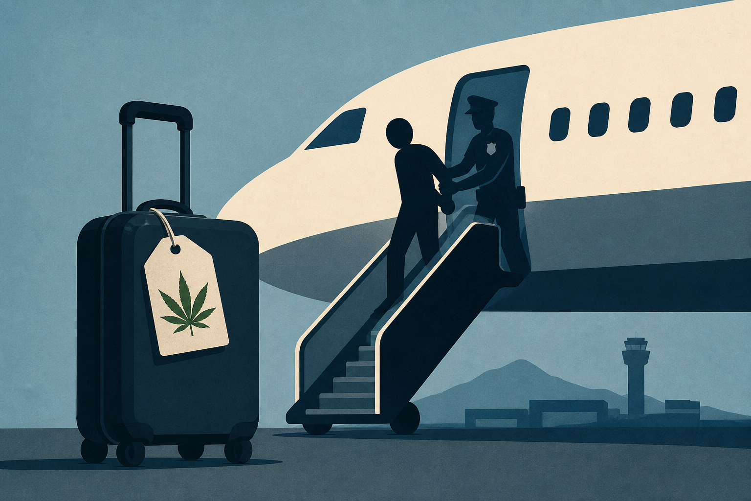 Flying high: Police say passenger pulled off airplane at PDX after pot found in luggage