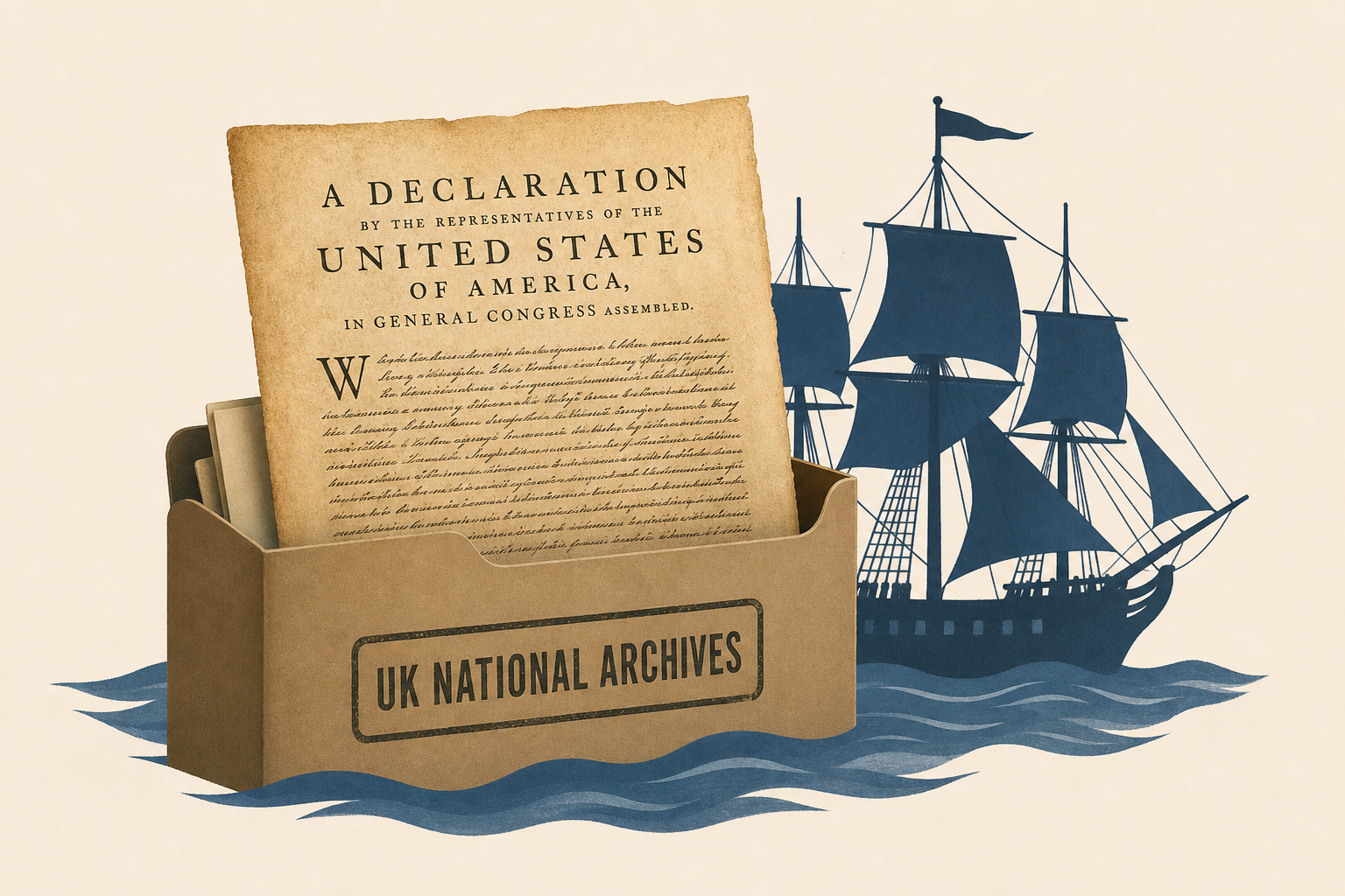 Rare copy of Declaration of Independence found by UK National Archives in papers of captured U.S. privateer ship