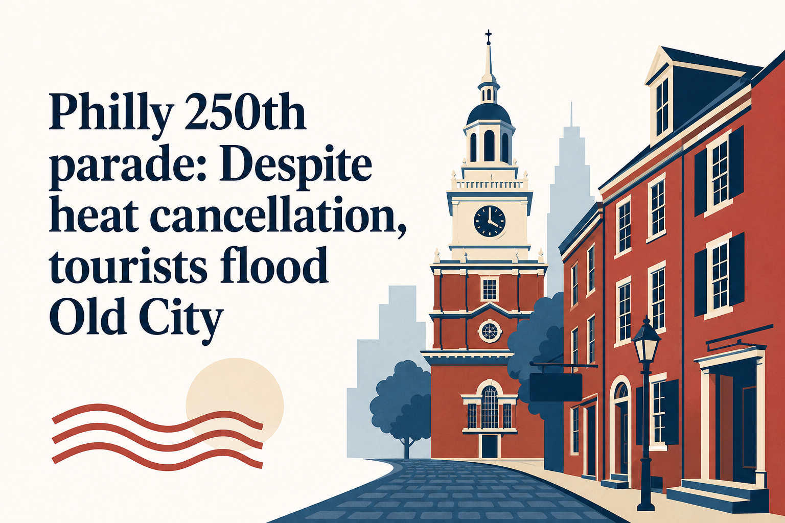 Philly 250th parade: Despite heat cancellation, tourists flood Old City