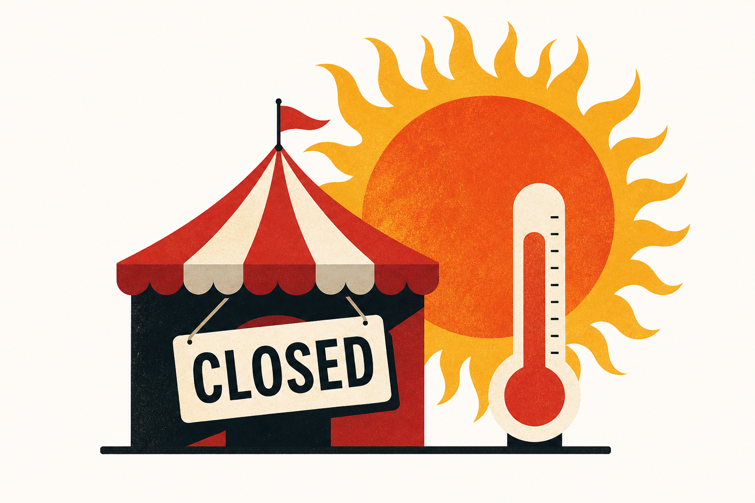 Trump’s state fair suffers latest meltdown as extreme heat suddenly shuts it down
