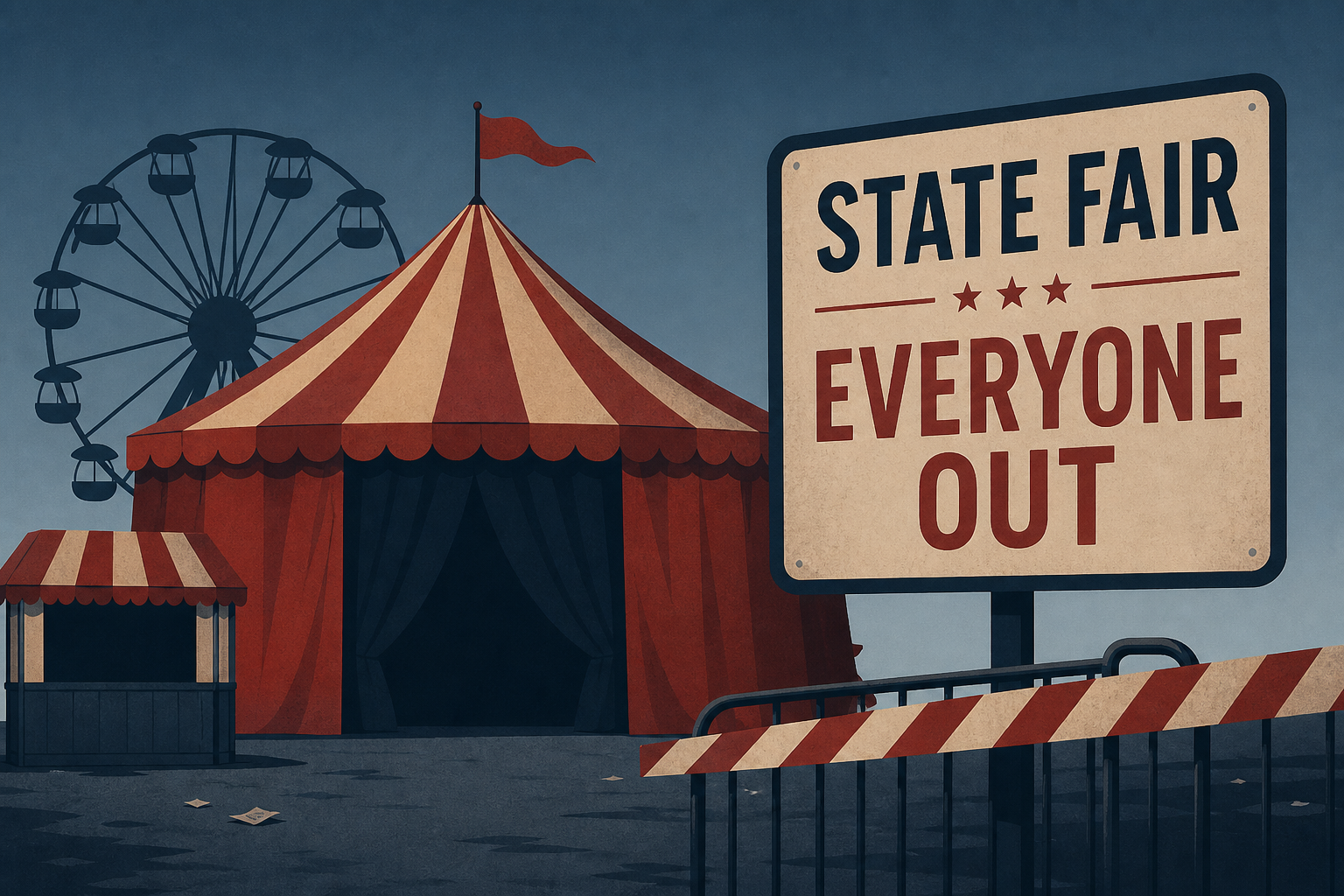 Trump’s Struggling State Fair Abruptly Kicks Everyone Out