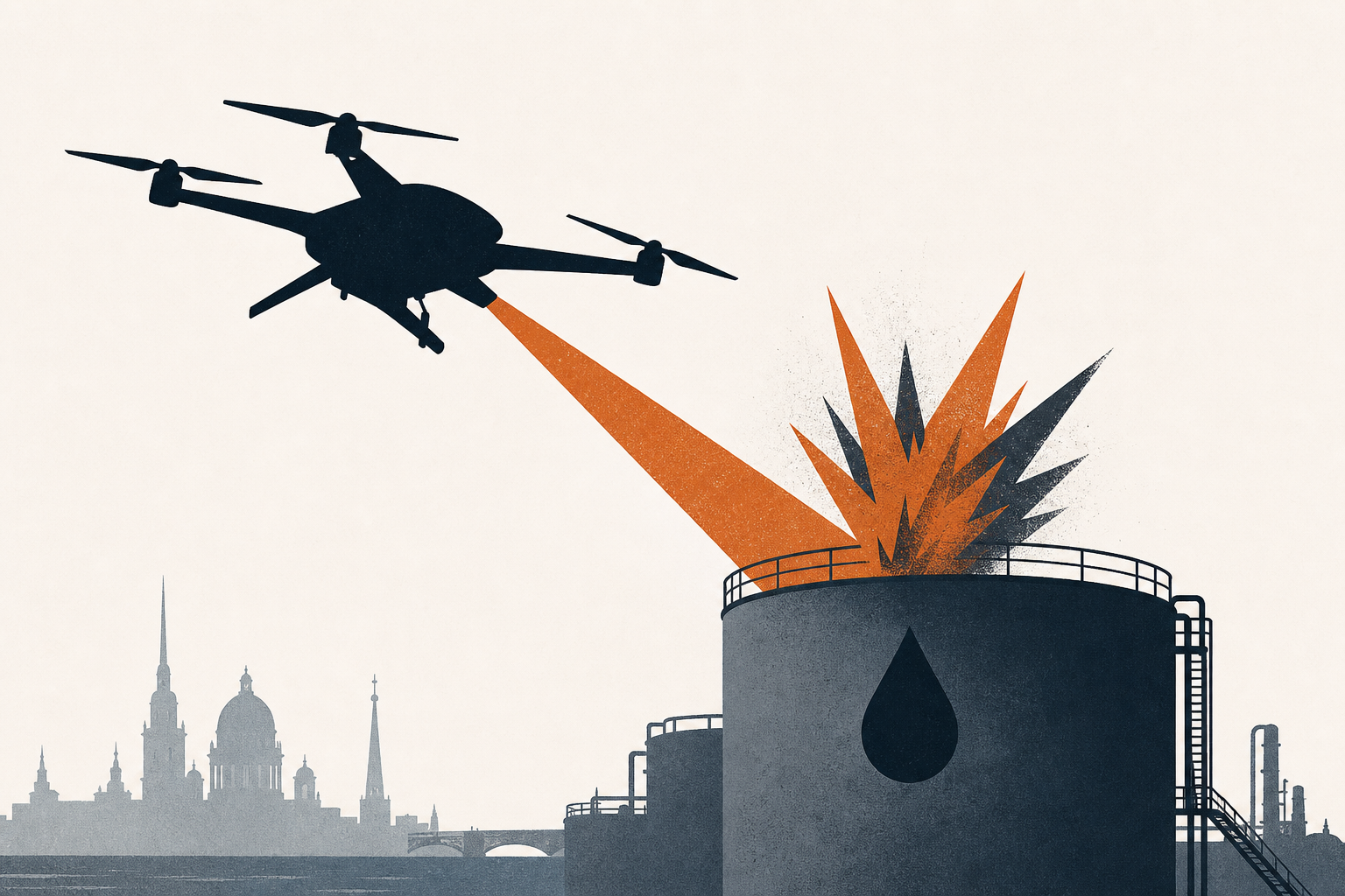 Ukrainian drone attack hits oil terminal in St. Petersburg