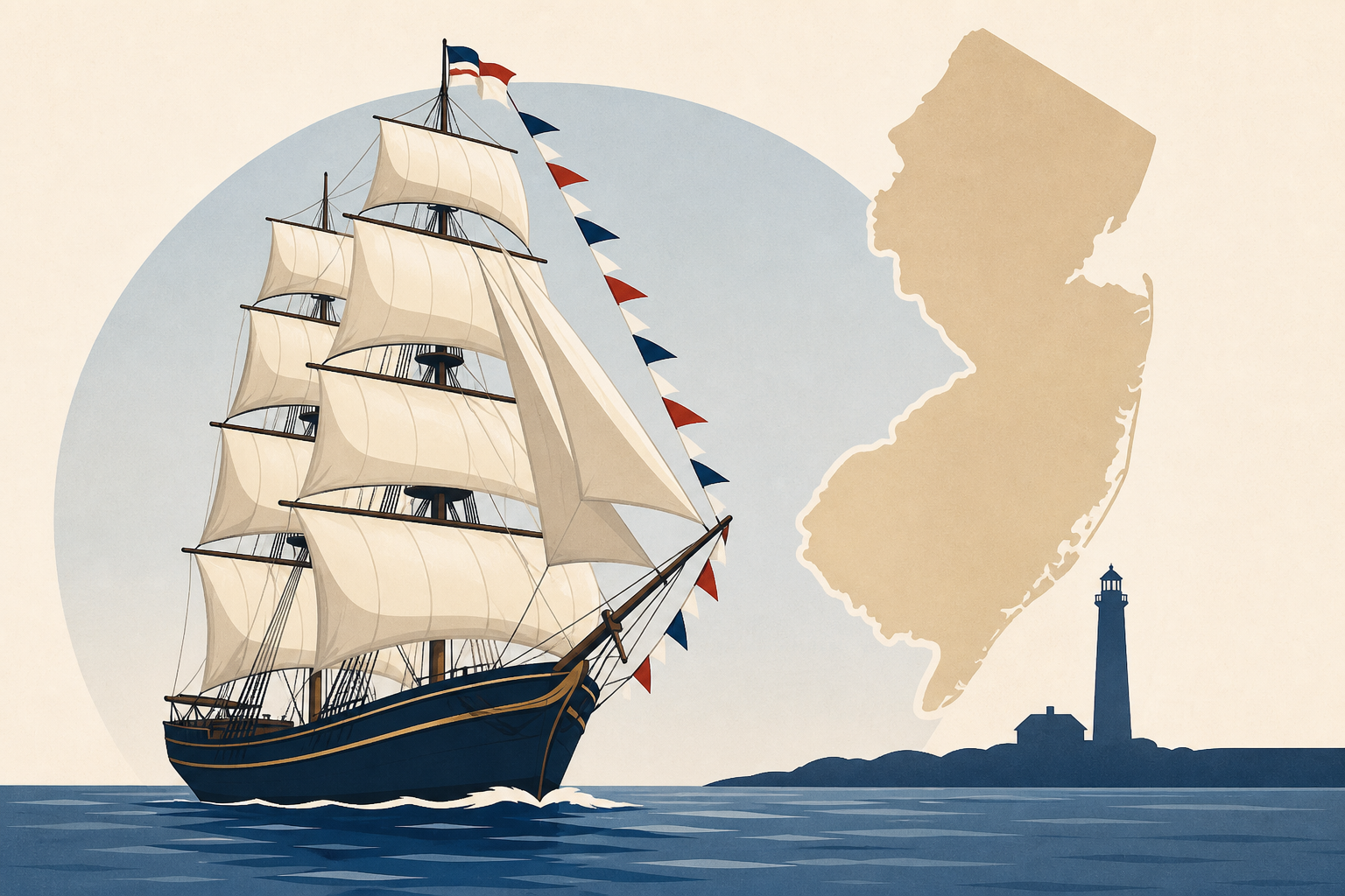 Tall ships arrive in New Jersey for the semiquincentennial parade