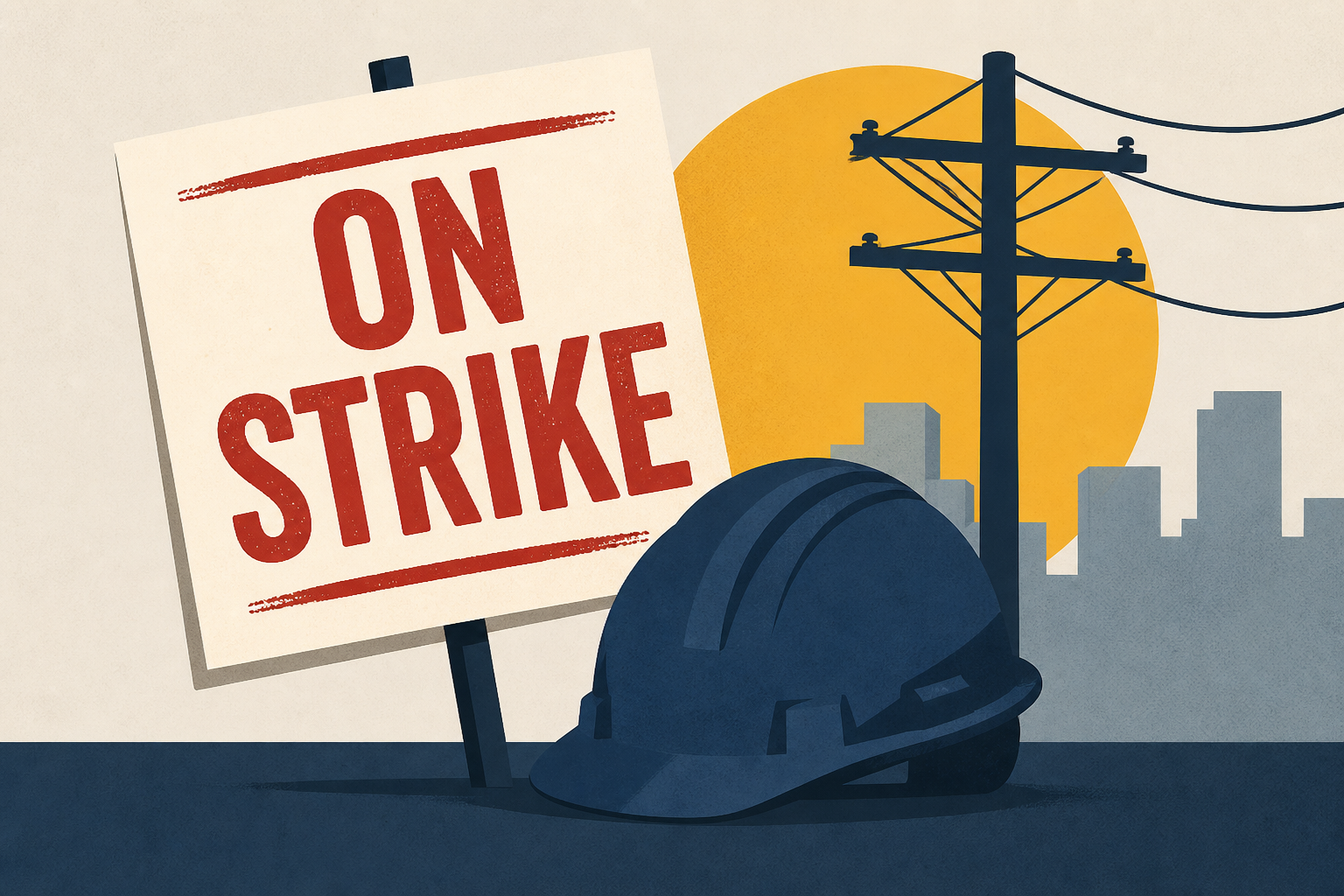 Strike begins: Union representing about 1,600 PECO workers walk off the job