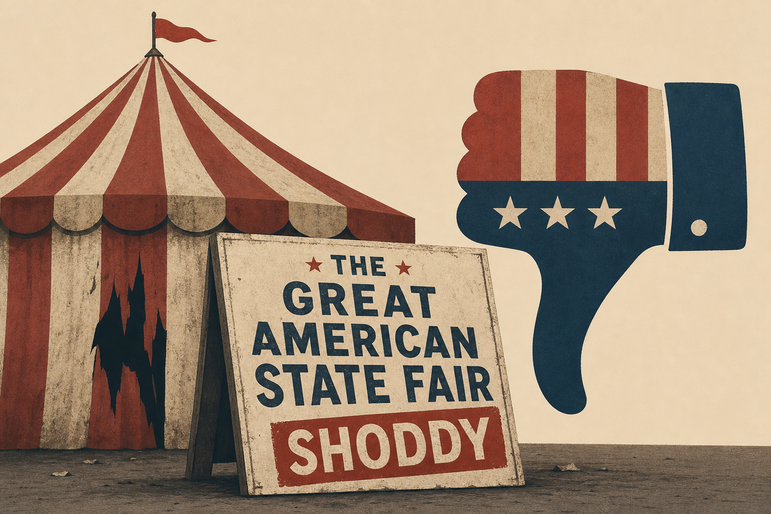 ‘I’m Mad at Trump’: Even Trumpers Can’t Stand How Shoddy the Great American State Fair Is