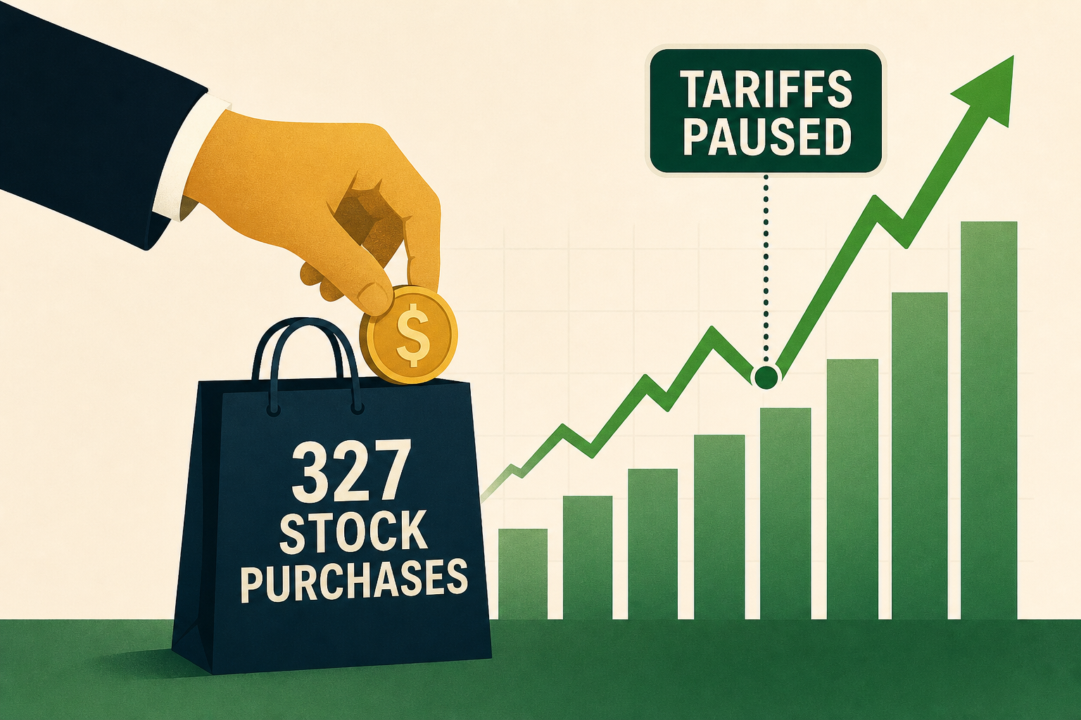 Trump cashed in with 327 stock purchases just before he sent the market soaring by pausing tariffs: disclosure