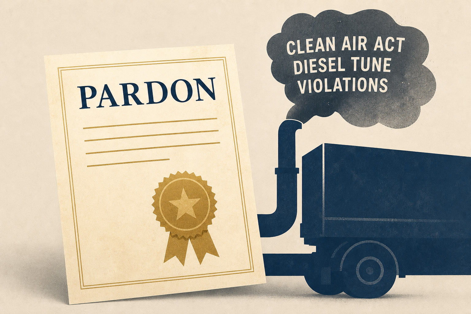 Trump pardons 9 convicted of Clean Air Act diesel tune violations