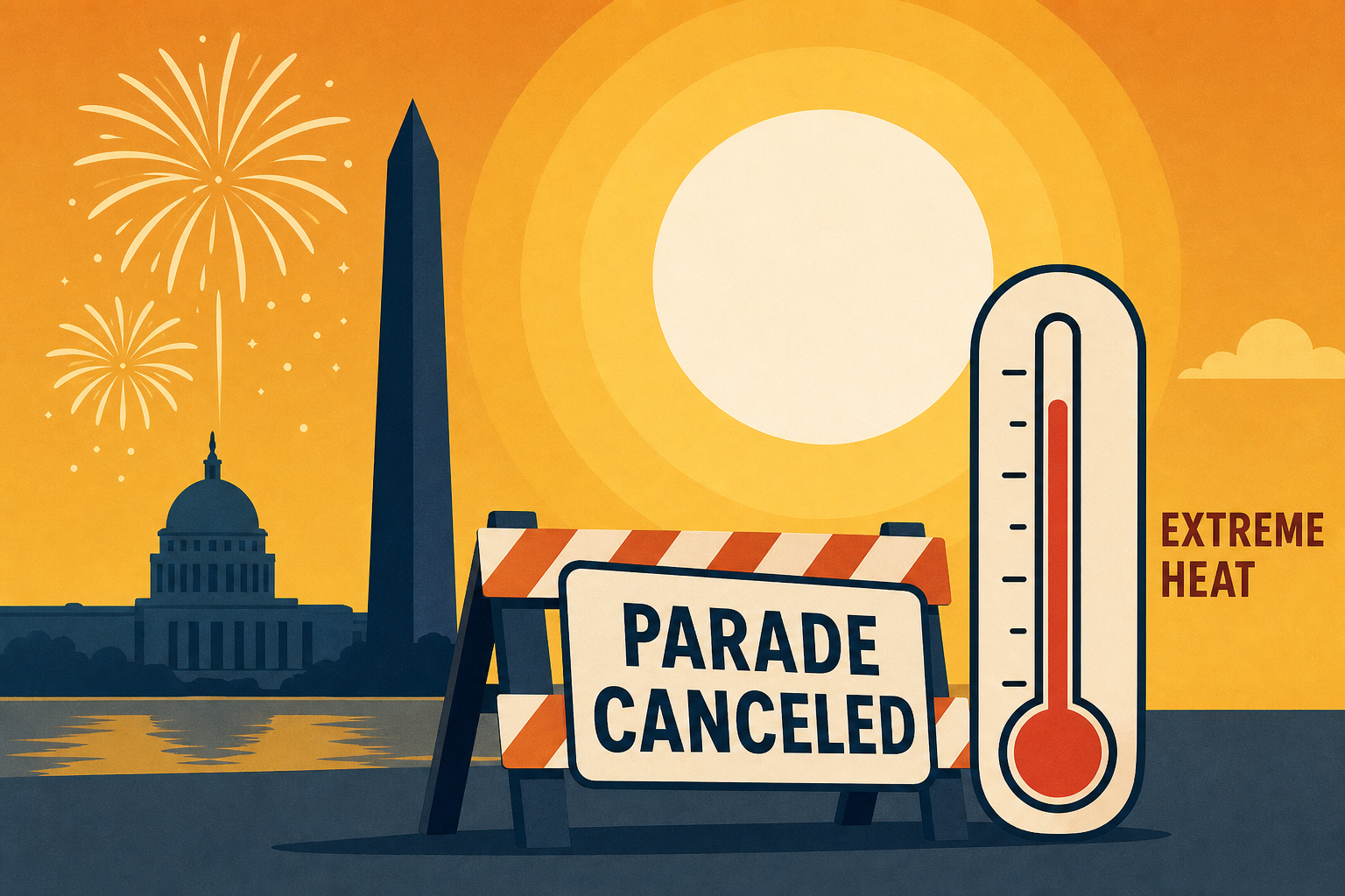 Live updates: DC fireworks expected as planned, but parade canceled for extreme heat