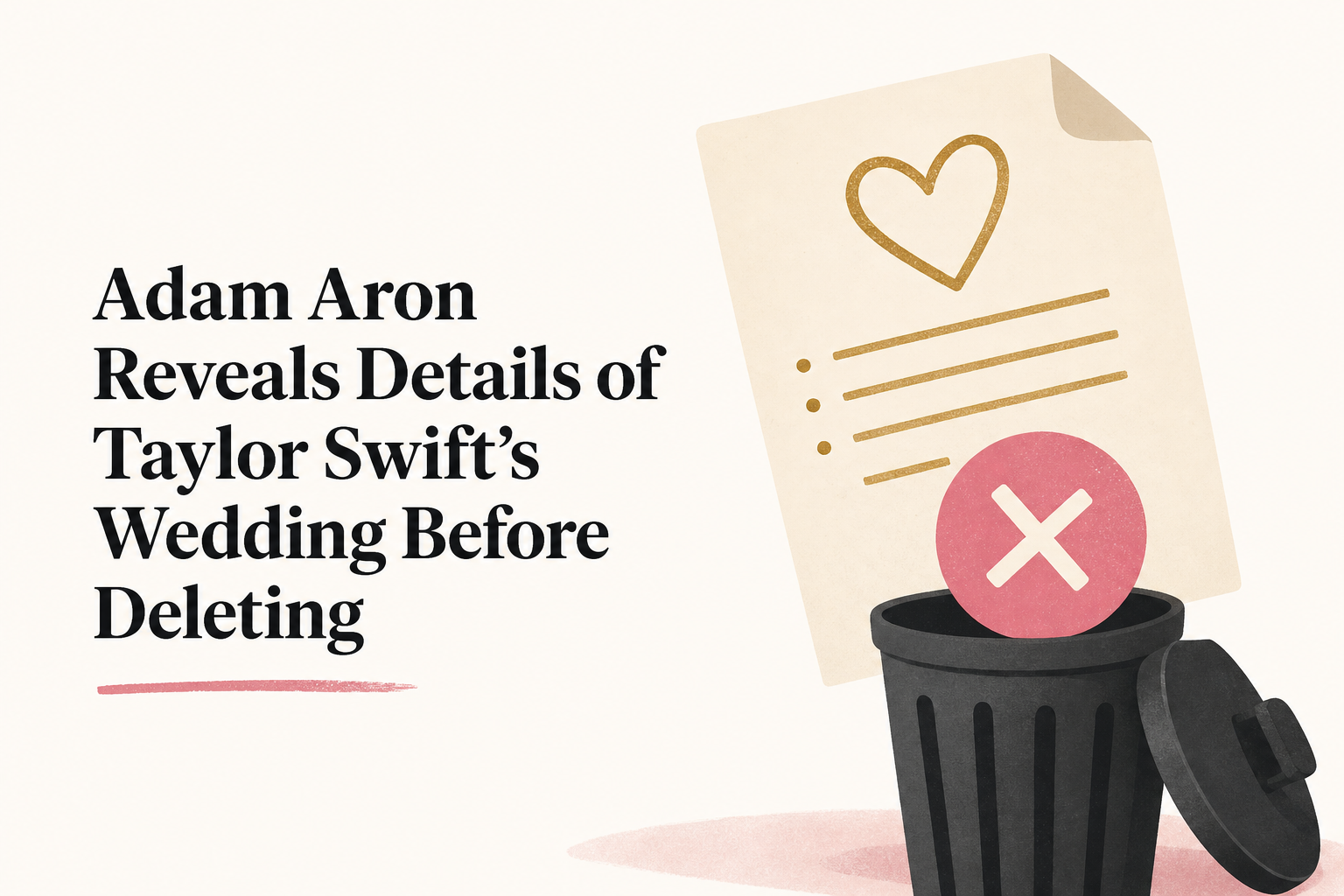 Adam Aron Reveals Details of Taylor Swift's Wedding Before Deleting