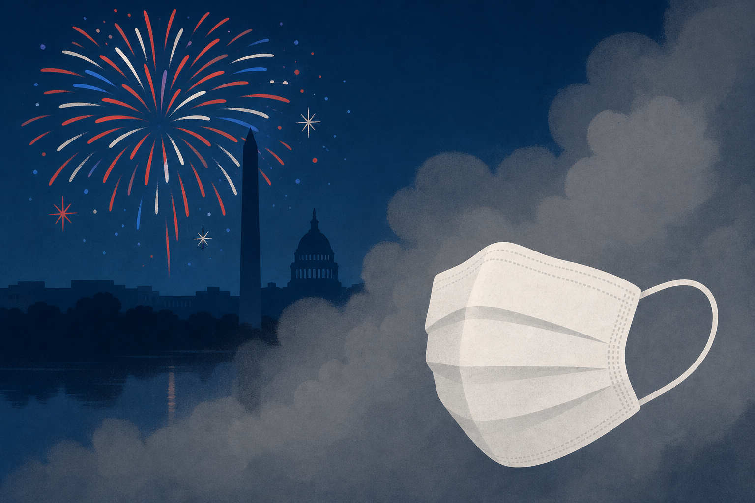 Attendees of DC's Record Fireworks May Want to Mask Up