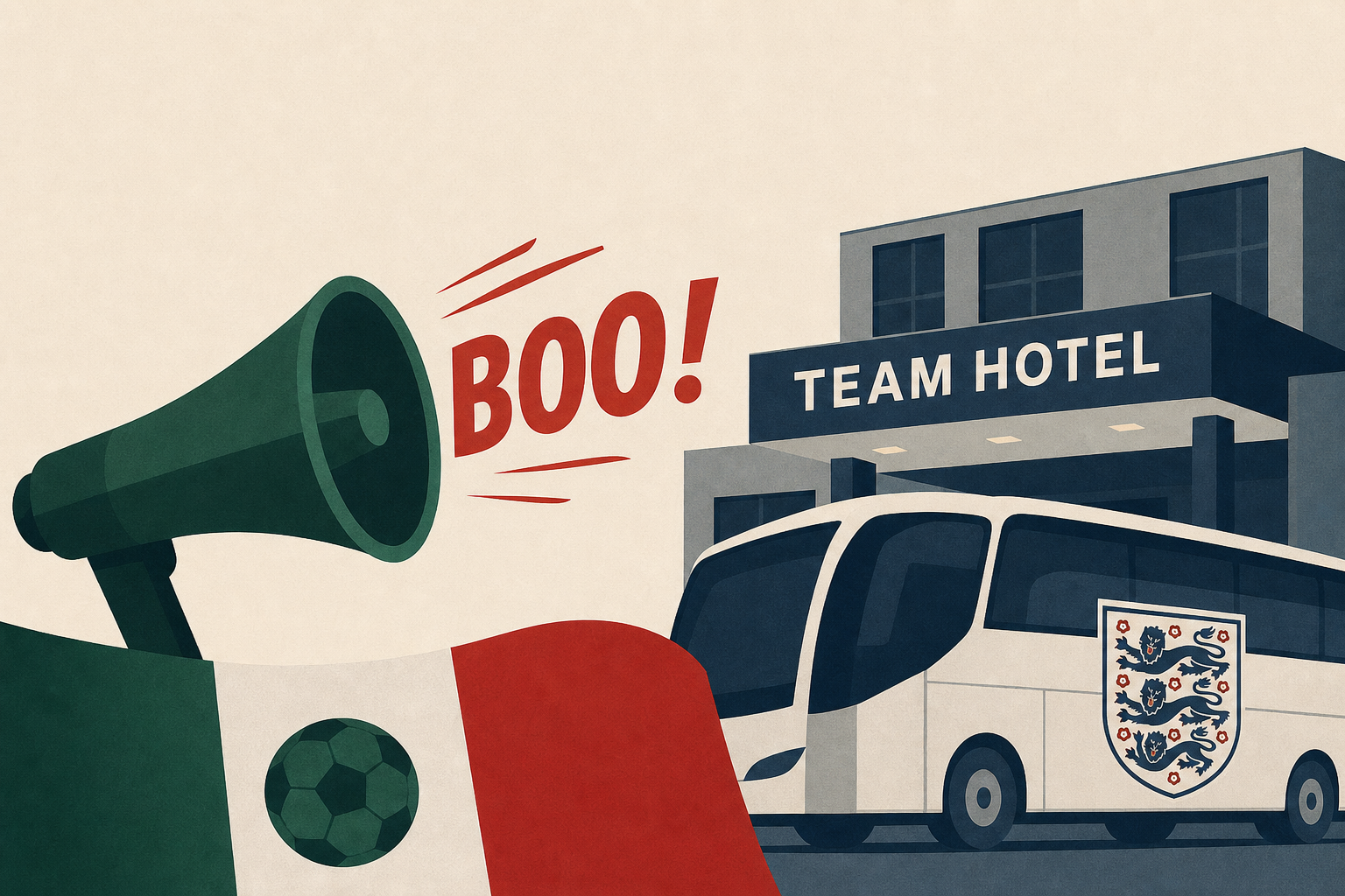 World Cup 2026: Mexico fans find England's team hotel, greet Three Lions with boos before World Cup clash
