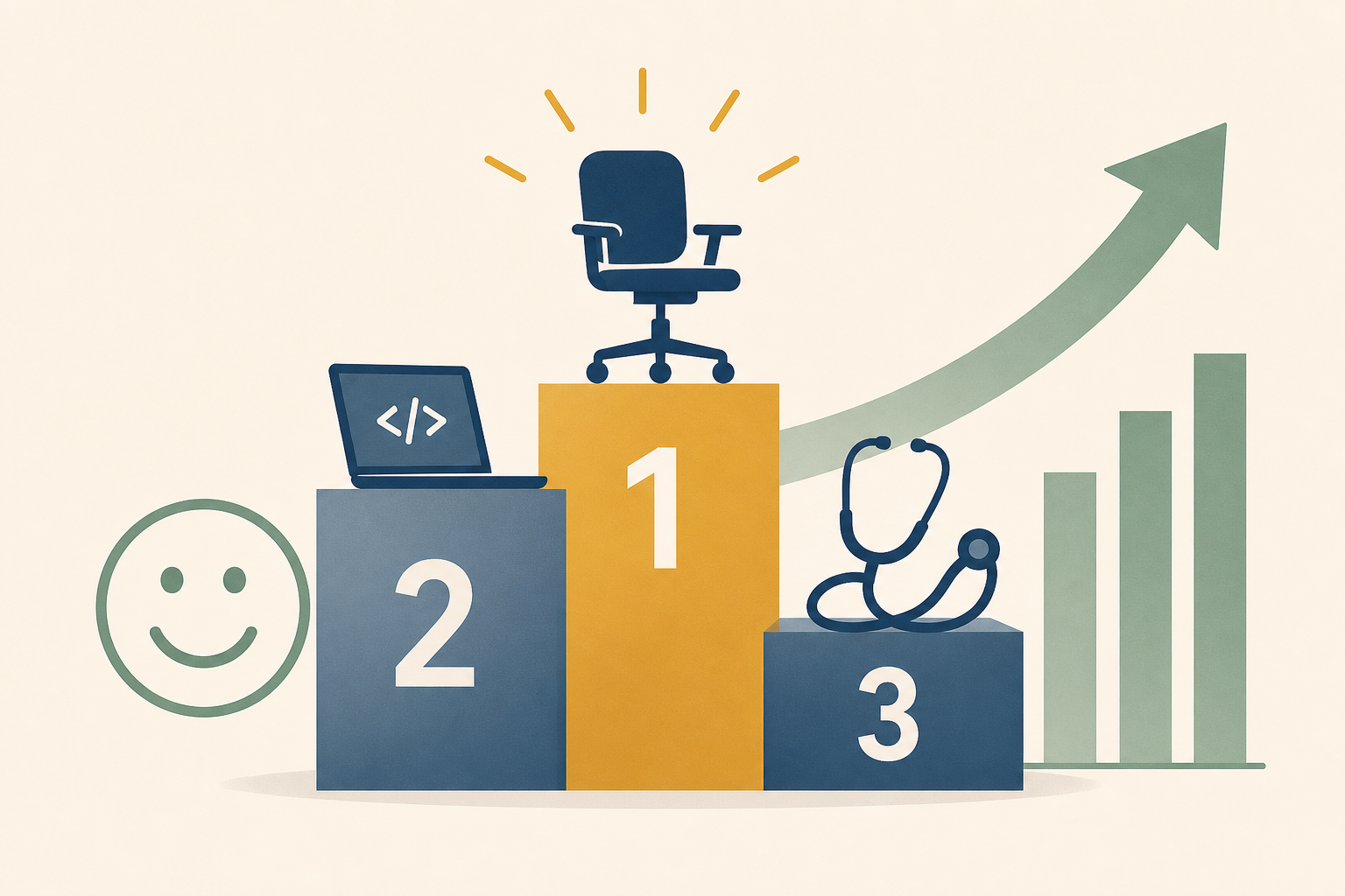 The jobs with the highest employee satisfaction, ranked