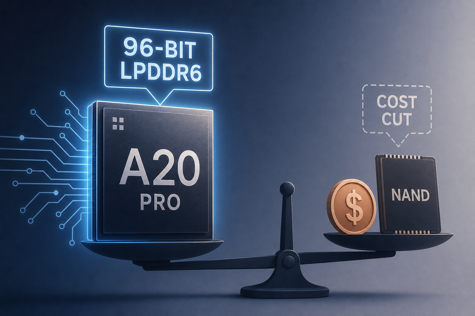Apple's A20 Pro To Break A 13-Year Convention With The 96-Bit LPDDR6, But Pinches Pennies On The iPhone 18 Pro Duo's NAND As A Counter