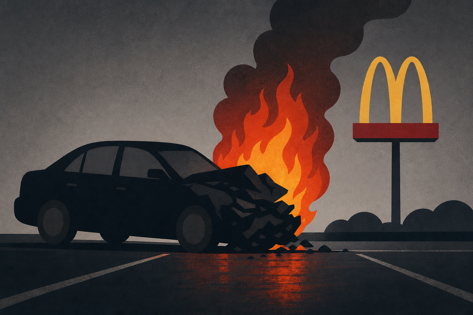 FHP: 78-year-old man killed in fiery crash at McDonald’s parking lot in Tallahassee