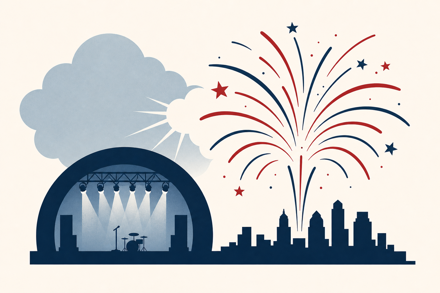 Philadelphia July 4th concert resumes after weather delay; fireworks to follow
