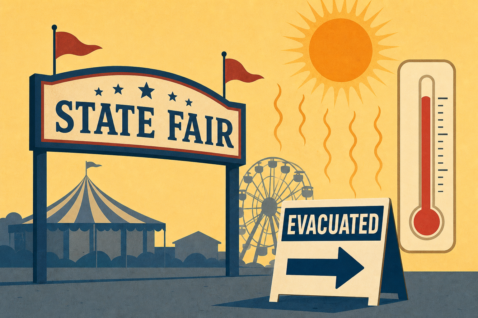 Great American State Fair evacuated after heat sends 11 to hospital