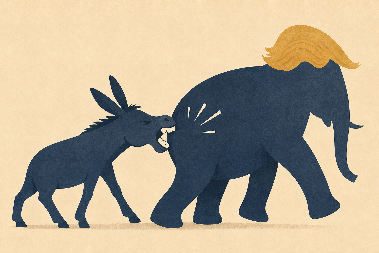 Clueless Trump gets bit on the rear.