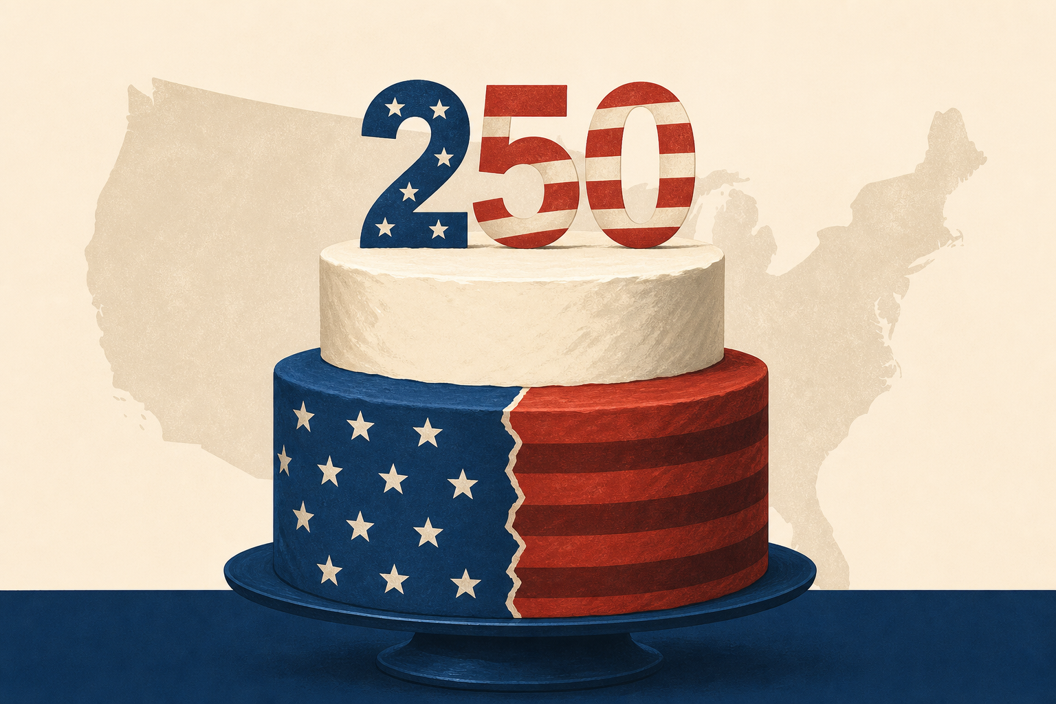Trump mixes patriotism with partisanship as he celebrates America’s ‘joyous’ 250th anniversary
