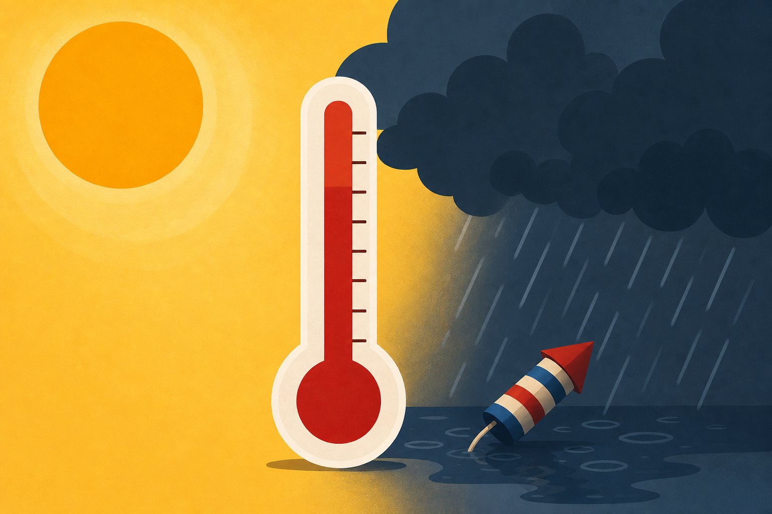 Record heat suspected in over 20 deaths as severe weather puts damper on Fourth of July festivities