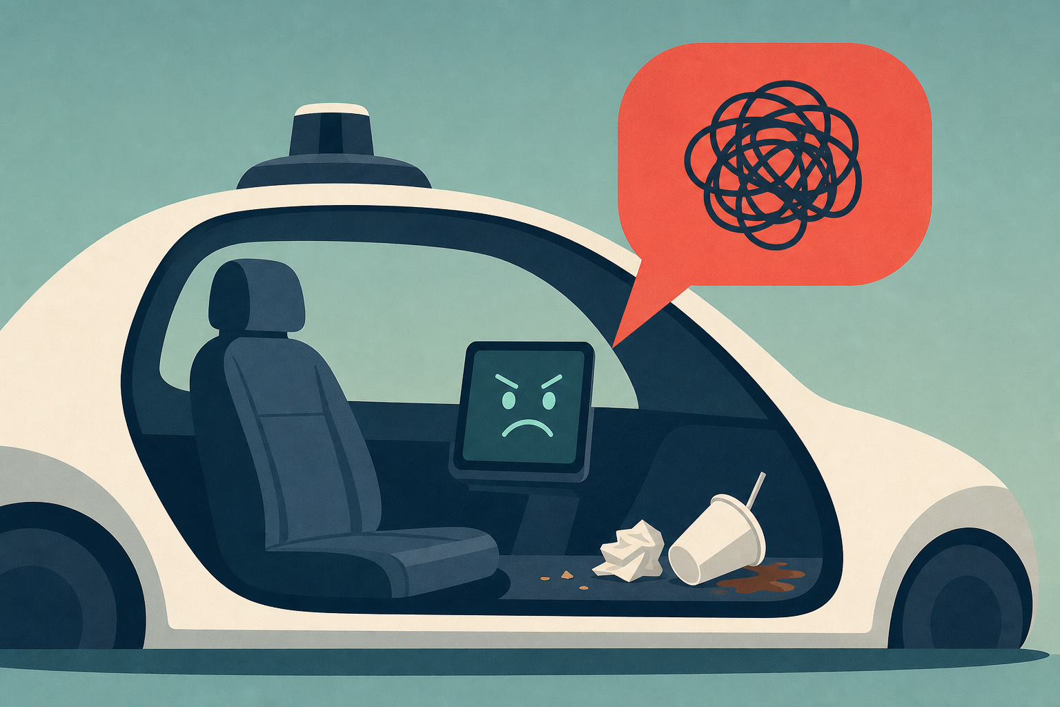 Self-Driving Taxi Company Annoyed by the Naughty Thing Passengers Keep Doing in Its Cabs