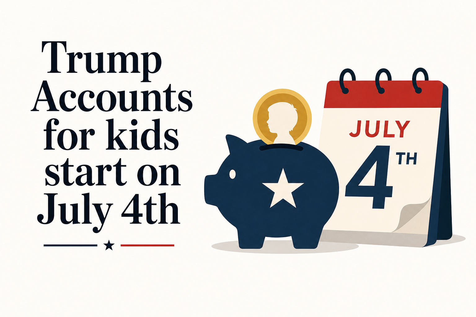 Trump Accounts for kids start on July 4th