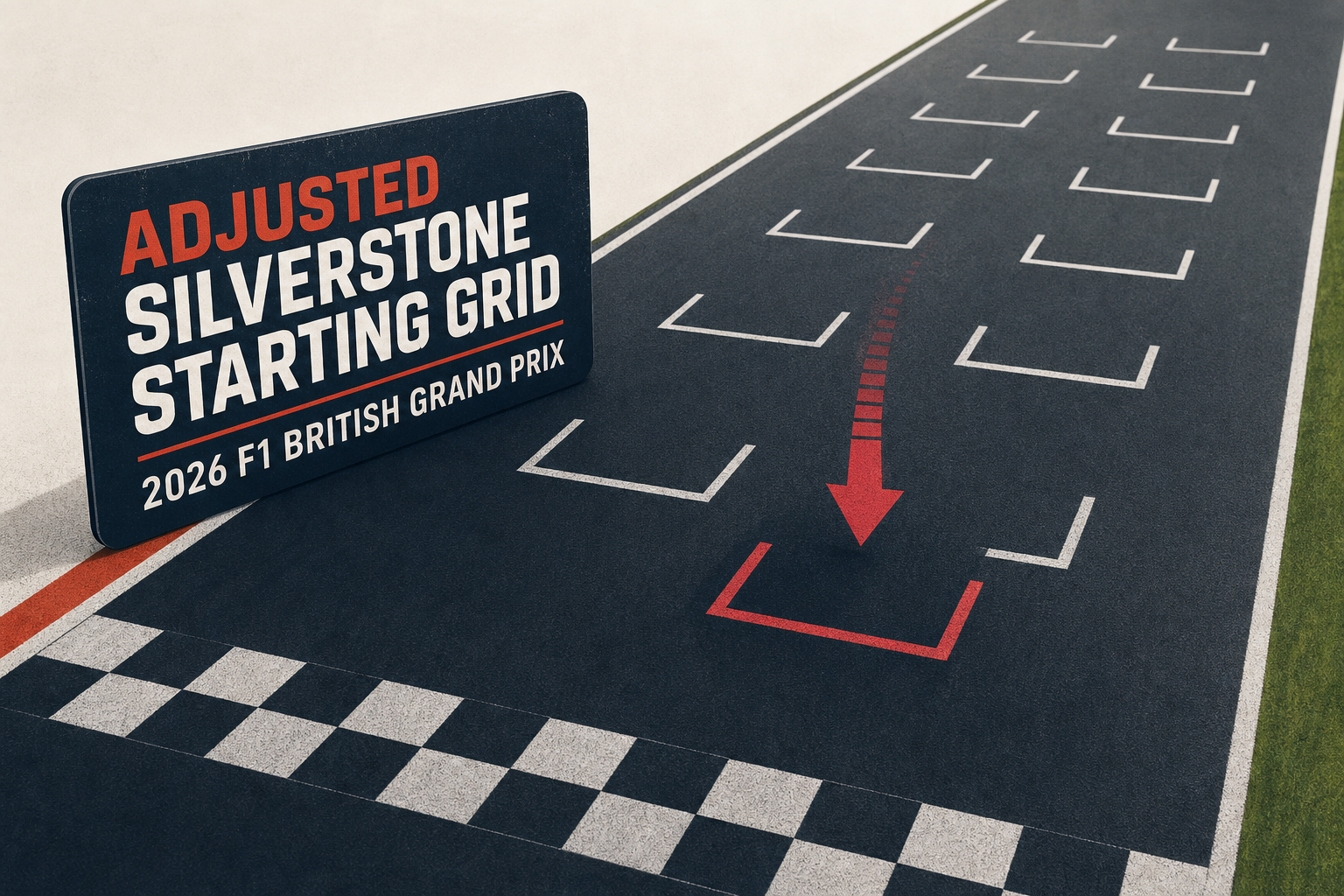 Adjusted Silverstone starting grid for 2026 F1 British Grand Prix after grid penalty