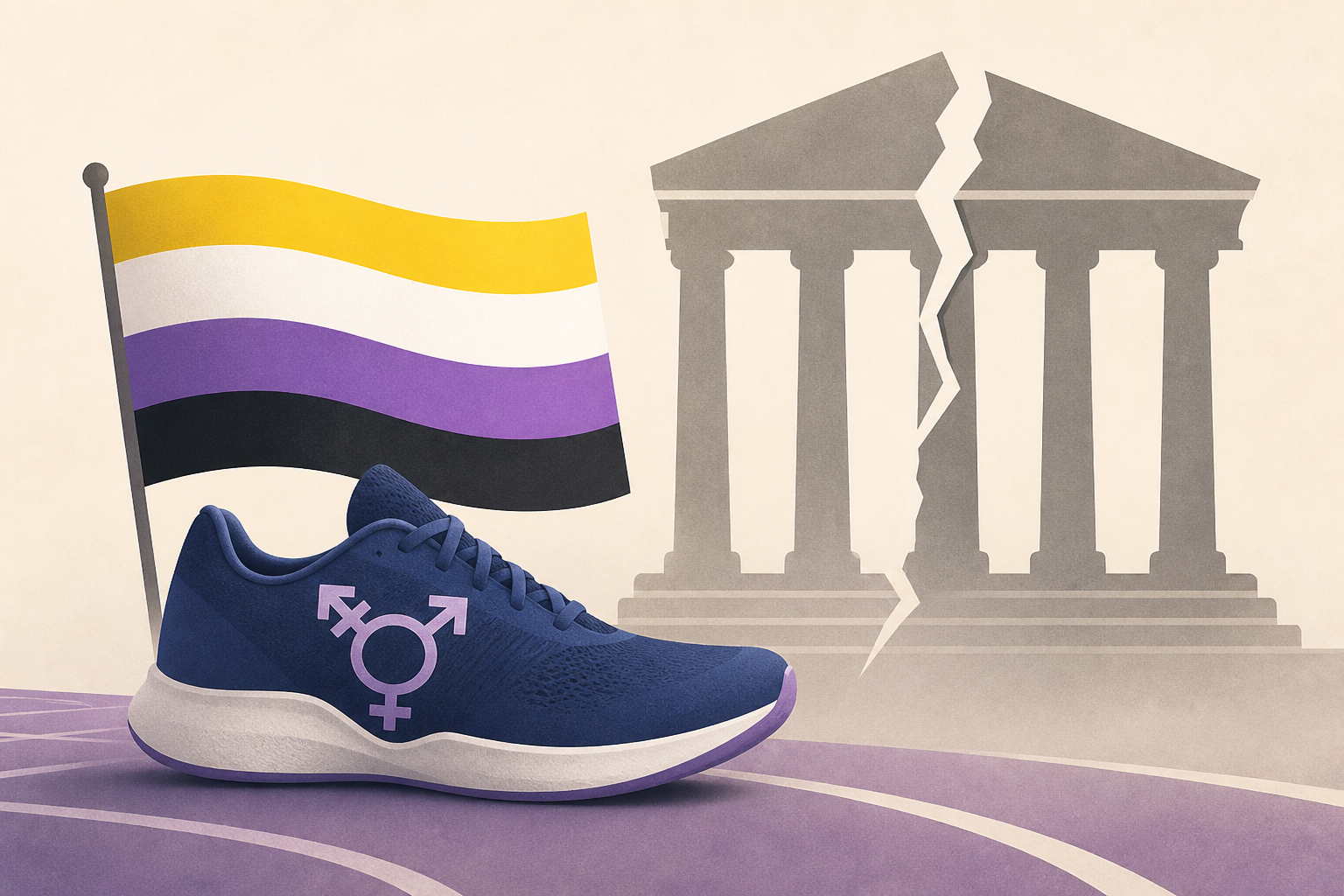American Olympic runner Nikki Hiltz, who identifies as transgender nonbinary, reacts to Supreme Court ruling
