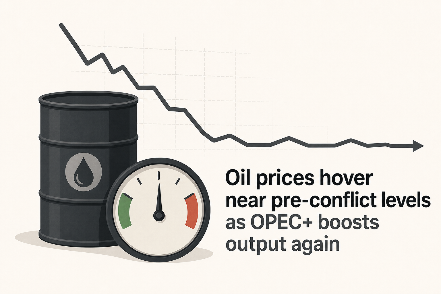 Oil prices hover near pre-conflict levels as OPEC+ boosts output again