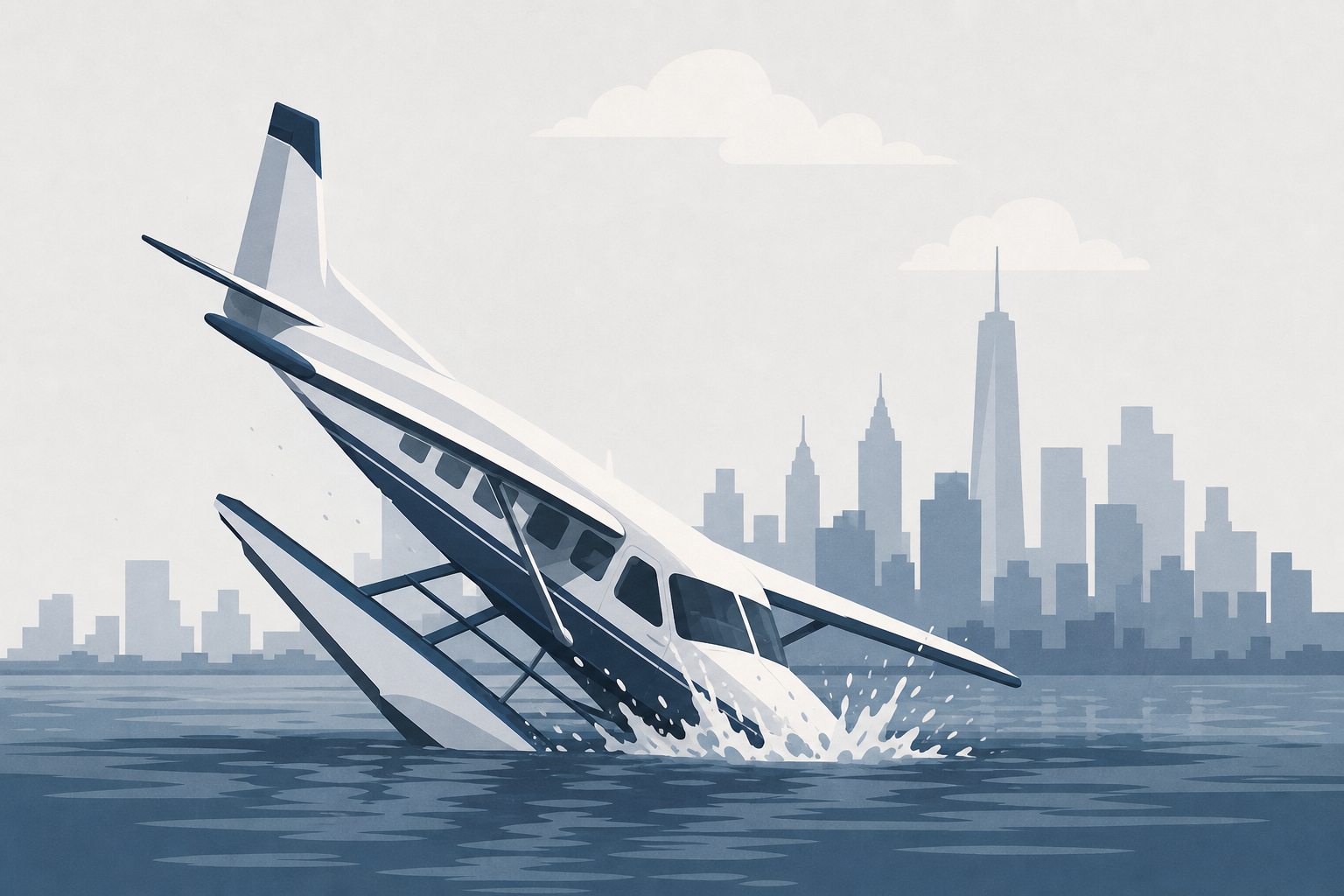 Seaplane carrying 8 passengers crashes into NYC's East River