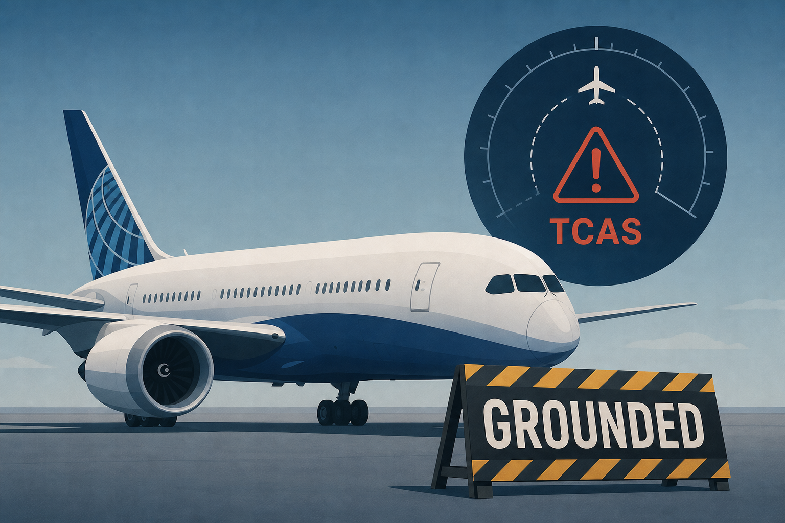 United’s New Premium 787 Grounded Again Over Reported TCAS Issue