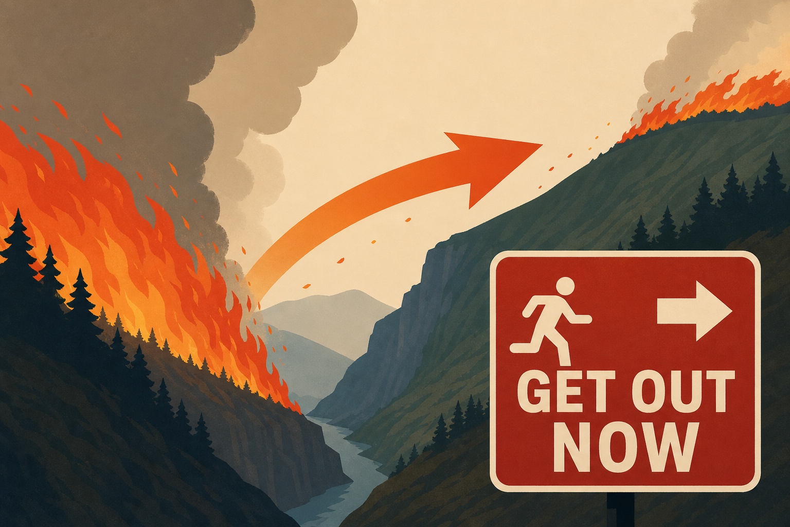 'Get Out Now' evacuations : Chelan Hills fire jumps canyon and spreads northeast