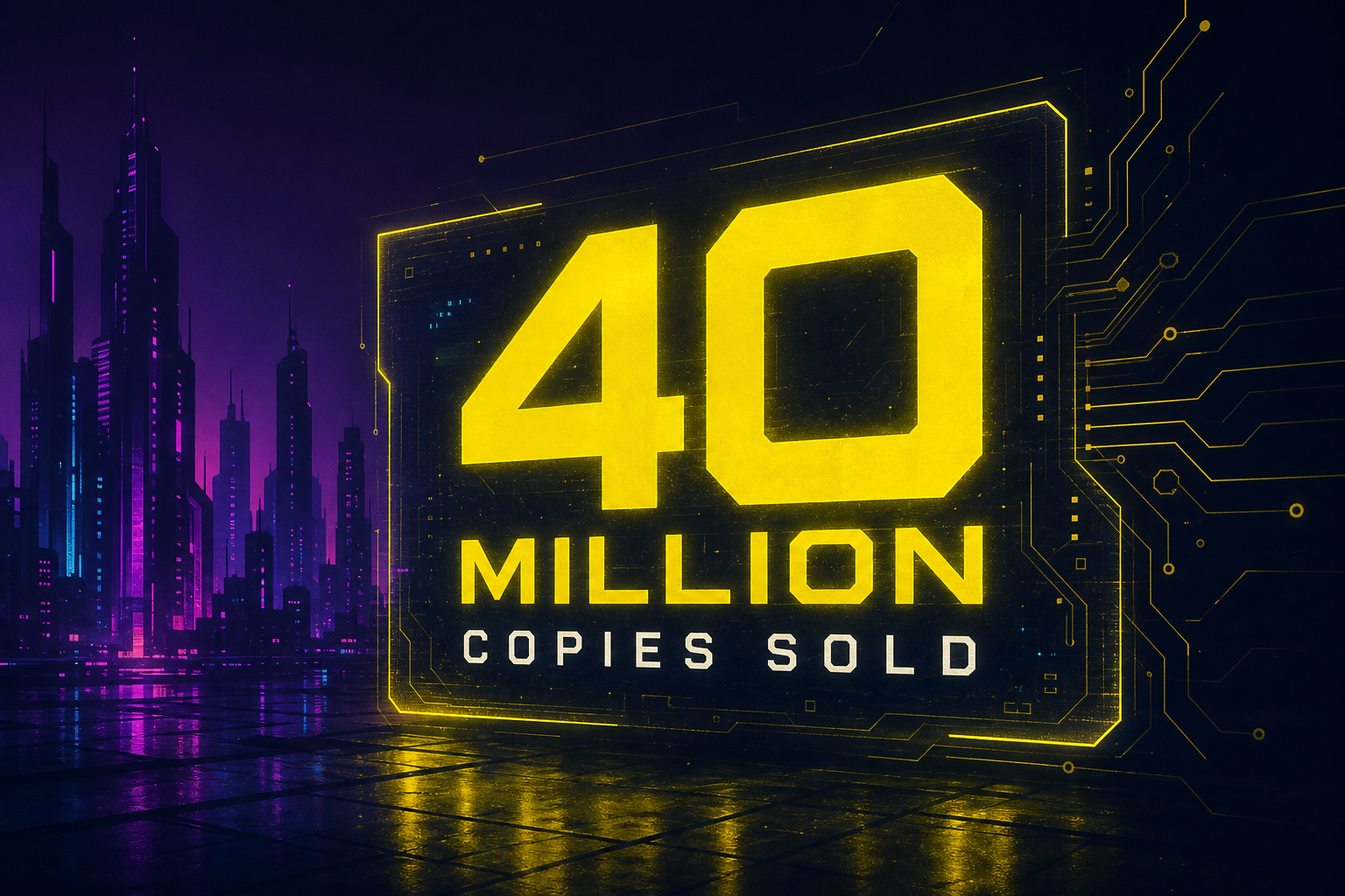 Cyberpunk 2077 hits 40 million copies sold