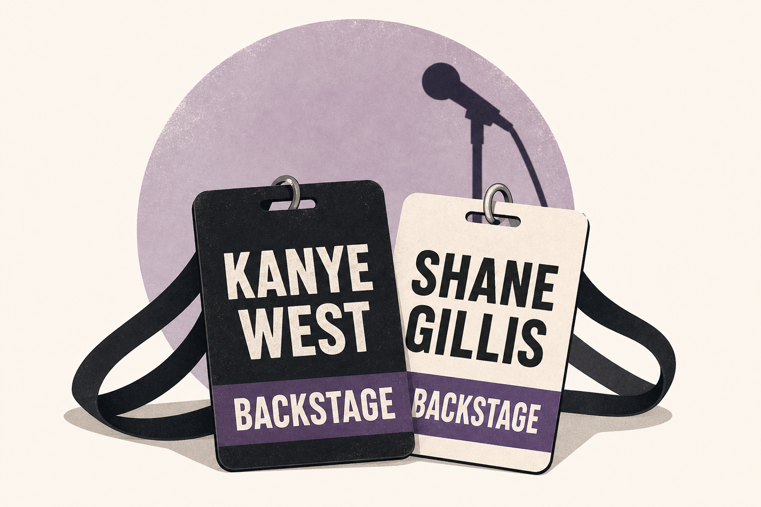 Kanye West Poses with Shane Gillis Backstage at San Antonio Concert