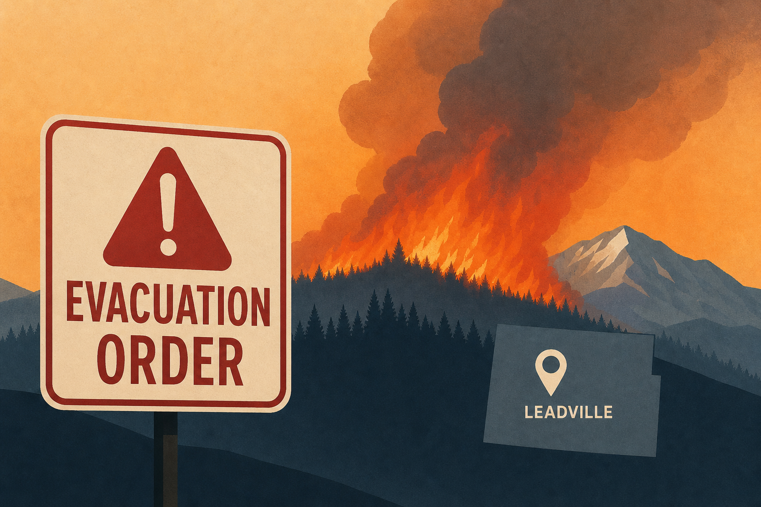 New evacuation orders after "significant growth" overnight on Colorado wildfire near Leadville